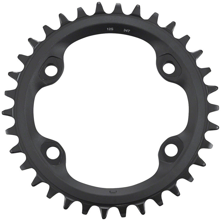 Plato Shimano FC-MT610 - 34 dientes, 12 velocidades, asimétrico, 96 BCD, negro