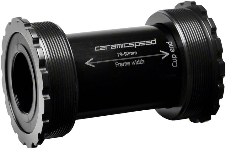 Pedalier CeramicSpeed ​​T47/86 - SRAM DUB Road Coated Races Negro