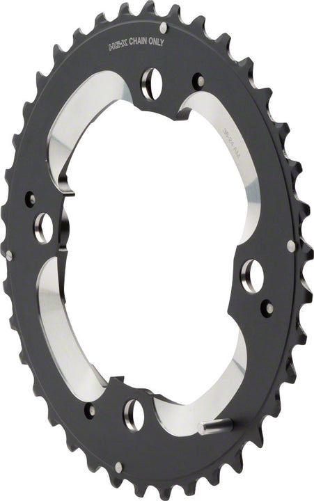 Plato exterior tipo AM Shimano XT M785 de 38 dientes y 104 mm, 10 velocidades