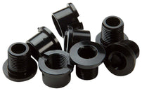 Juego de 4 tornillos y tuercas para plato RaceFace (M8 x 8,5 mm, hexagonales, aluminio, negro)