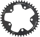 Wolf Tooth Elliptical 110 BCD Chainring - 38t 110 BCD 5-Bolt Drop-Stop 10/11/12-Speed Eagle Flattop Compatible - Black