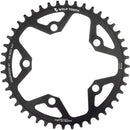 Plato Wolf Tooth 110 BCD Gravel CX Road - 44 dientes, 110 BCD, 5 tornillos, tope de caída ST para cadenas Shimano HG+ KMC de 12 velocidades, negro