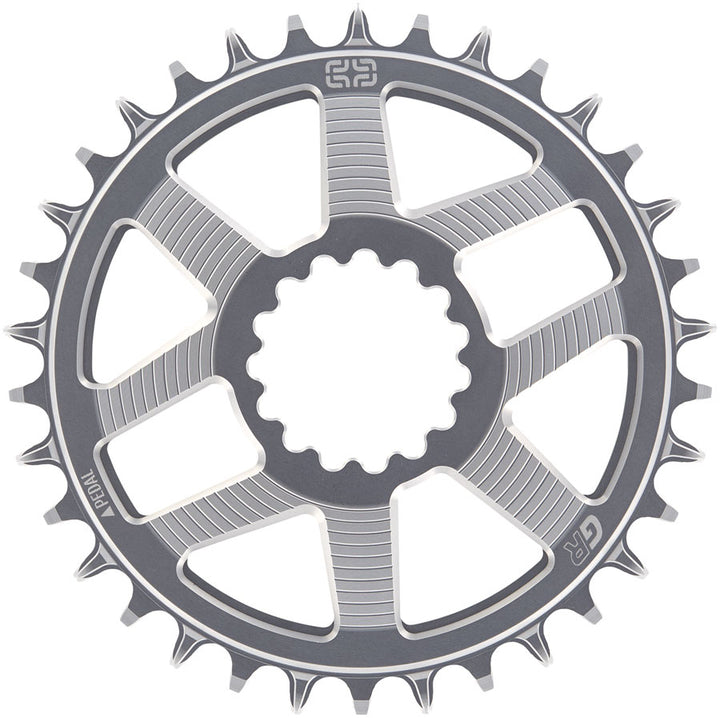 Plato de montaje directo e*thirteen Helix Race GR - 36t Para usar con manivela Helix Race GR BLK