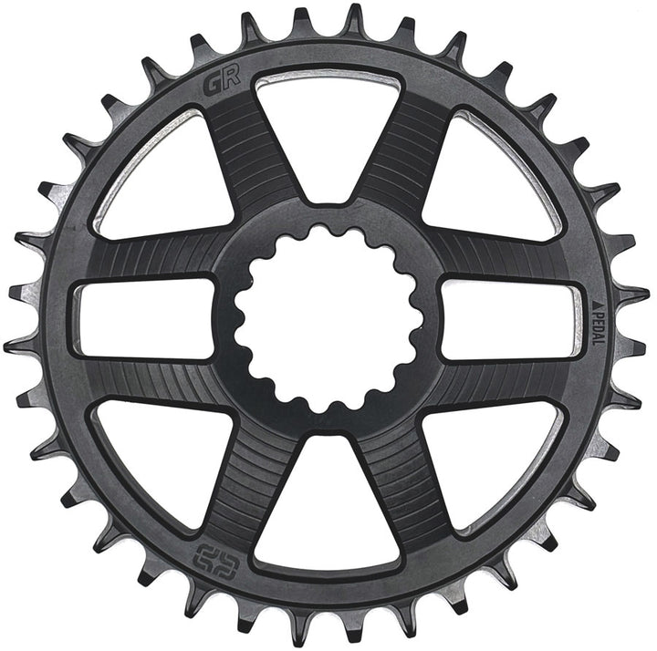 Plato de montaje directo e*thirteen Helix Race GR - 36t Para usar con bielas Helix Race GR plateadas
