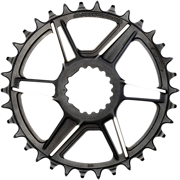 Plato N11 de montaje directo con gradiente Full Speed ​​Ahead - 34 dientes, compatible con montaje directo FSA, Shimano de 11 velocidades, SRAM de 11/12 velocidades, negro