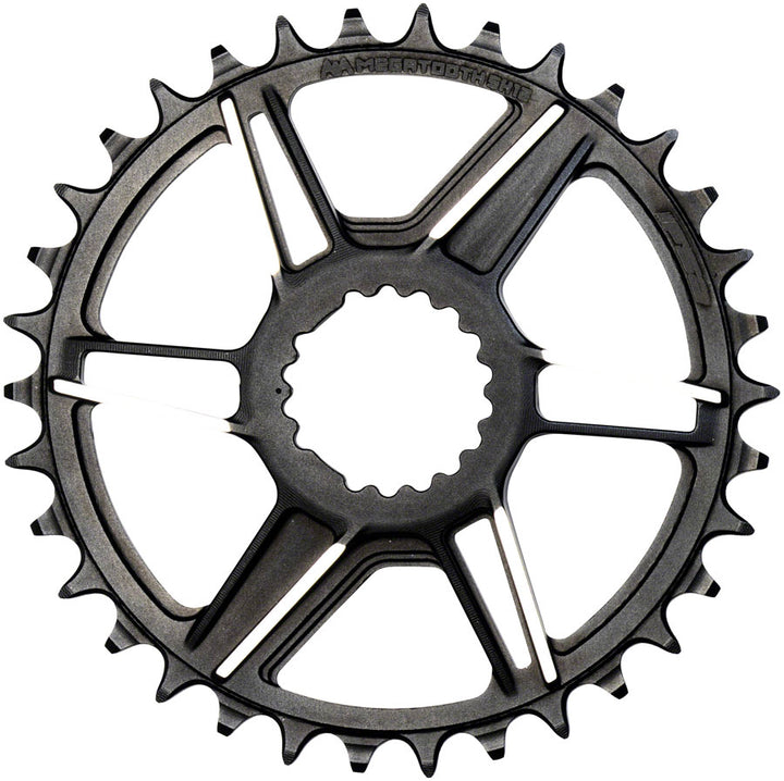 Plato SH12 de montaje directo con gradiente Full Speed ​​Ahead - 32 dientes, compatible con montaje directo FSA, Shimano Hyperglide+ de 12 velocidades, negro