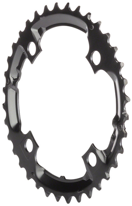 Plato Shimano Deore M590 - 36 dientes, 104 BCD, 4 tornillos, 9 velocidades, negro