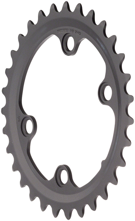 Plato Shimano GRX RX810 - 31 dientes, 80 BCD, 4 tornillos, 11 velocidades, negro