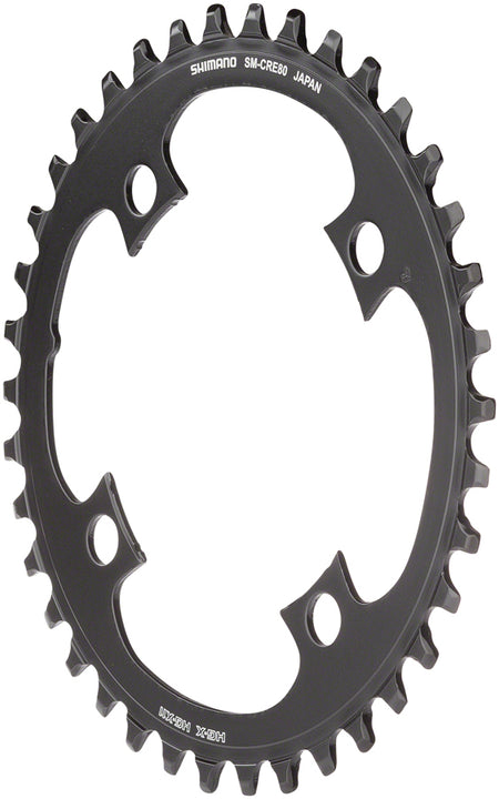 Plato Shimano STEPS SM-CRE80 para bicicleta eléctrica (38 dientes, 10/11 velocidades) para bielas FC-E8000