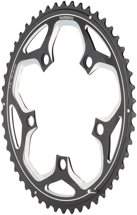 Plato Shimano RS500 - 52 dientes, 110 BCD, 5 tornillos, 11 velocidades, negro