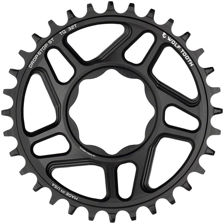 Plato Wolf Tooth Trek TQ de montaje directo - Drop-Stop ST 30T negro