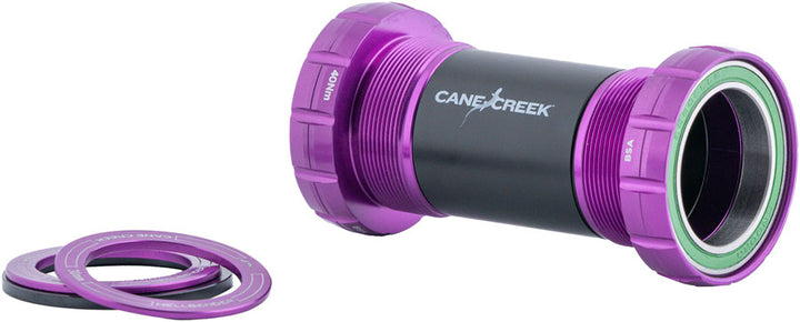 Pedalier Cane Creek Hellbender 70 (inglés) para eje de 24 mm, morado
