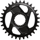 Plato Shimano Deore XT SM-CRM86 de 1x montaje directo - 30 dientes, montaje directo Shimano para cadena HG+ de 12 velocidades, compatible con bielas FC-M8200, color negro