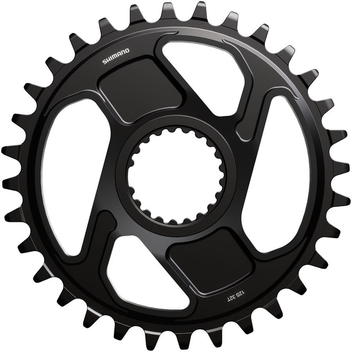 Plato Shimano Deore XT SM-CRM86 de 1x montaje directo - 32 dientes. Montaje directo Shimano para cadena HG+ de 12 velocidades. Compatible con bielas FC-M8200 (negro).