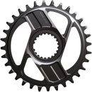 Plato Shimano XTR SM-CRM96 de 1x montaje directo - 32 dientes. Montaje directo Shimano para cadena HG+ de 12 velocidades. Compatible con bielas M9200 y M9220. Gris oscuro.
