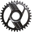 Plato Shimano XTR SM-CRM96 de 1x montaje directo - 34 dientes. Montaje directo Shimano para cadena HG+ de 12 velocidades. Compatible con bielas M9200 y M9220. Gris oscuro.