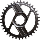 Plato Shimano XTR SM-CRM96 de 1x montaje directo - 36 dientes, montaje directo Shimano para cadena HG+ de 12 velocidades, compatible con bielas M9200 y M9220, color gris oscuro