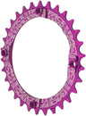 RaceFace 1x Plato estrecho y ancho - 30 dientes, 104 BCD, 10-12 velocidades, aluminio 7075, morado