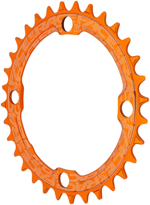 RaceFace 1x Plato estrecho y ancho - 32 dientes, 104 BCD, 10-12 velocidades, aluminio 7075, color naranja