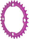 RaceFace 1x Plato estrecho y ancho - 32 dientes, 104 BCD, 10-12 velocidades, aluminio 7075, morado
