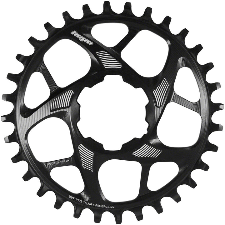 Plato Hope Spiderless Retainer - 32 dientes Hope Direct Mount R22 Negro