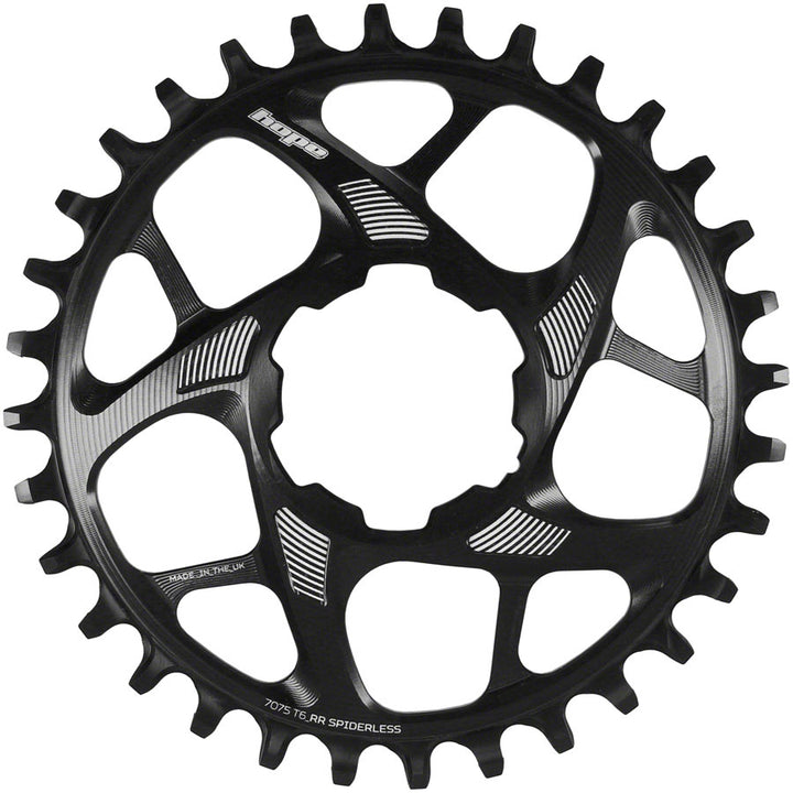 Plato Hope Spiderless Retainer - 36 dientes Hope Direct Mount R22 Negro
