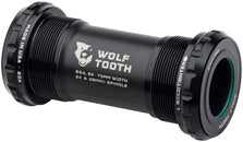 Eje de pedalier Wolf Tooth - Inglés (BSA) 68/73 mm para eje de 24 mm, negro