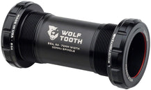 Eje de pedalier Wolf Tooth - Inglés (BSA) 68/73 mm para eje de 30 mm, negro