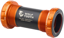 Eje de pedalier Wolf Tooth - Inglés (BSA) 68/73 mm para eje de 30 mm, color naranja