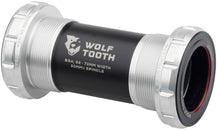 Eje de pedalier Wolf Tooth - BSA inglés (68/73 mm) para eje de 30 mm, color plata bruta