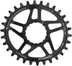 Plato elíptico de montaje directo Wolf Tooth - 30 dientes RaceFace/Easton CINCH, montaje directo Drop-Stop B para bielas Boost, desplazamiento de 3 mm, negro