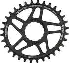 Plato elíptico de montaje directo Wolf Tooth - 32 dientes RaceFace/Easton CINCH, montaje directo Drop-Stop B para bielas Boost, desplazamiento de 3 mm, negro
