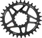 Plato elíptico de montaje directo Wolf Tooth - 30 dientes SRAM Direct Mount Drop-Stop B para bielas SRAM Boost de 3 tornillos, desplazamiento de 3 mm, color negro