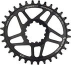 Plato elíptico Wolf Tooth de montaje directo - 32 dientes SRAM de montaje directo Drop-Stop B para bielas SRAM Boost de 3 tornillos, desplazamiento de 3 mm, color negro