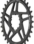 Plato de montaje directo Wolf Tooth - 34 dientes SRAM Direct Mount Drop-Stop B para bielas SRAM Boost de 3 tornillos, desplazamiento de 3 mm, color negro