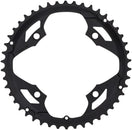 Full Speed Ahead Omega/Vero Pro Road Double Chainring - 46t 120 BCD Aluminum N-11 BLK