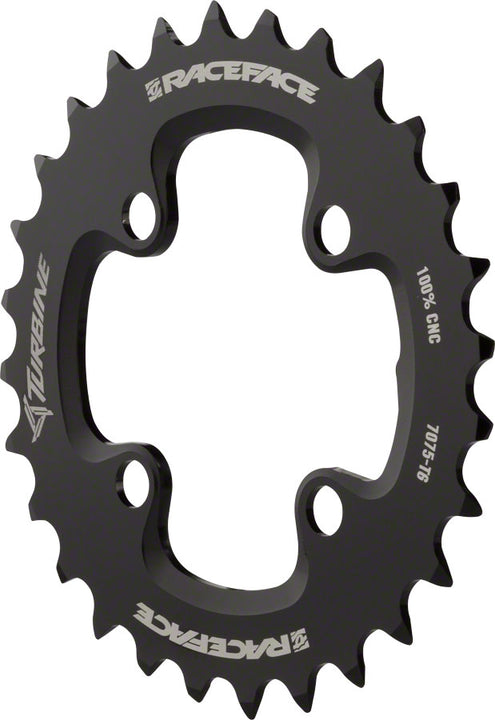 Plato RaceFace Turbine de 11 velocidades: 64 mm BCD 28 dientes Negro