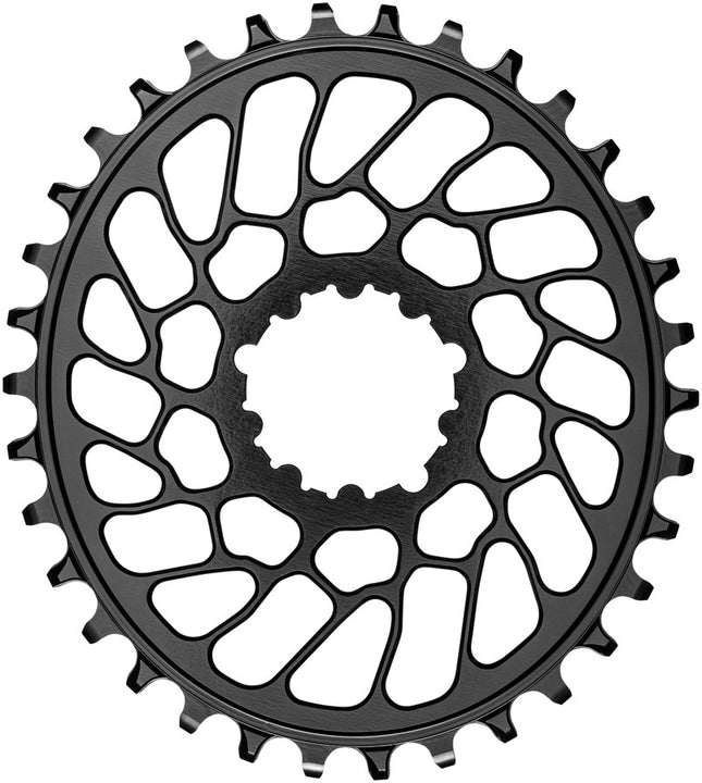 absoluteBLACK Oval Narrow-Wide Direct Mount Chainring - 34t SRAM 3-Bolt Direct Mount 0mm Offset - Black