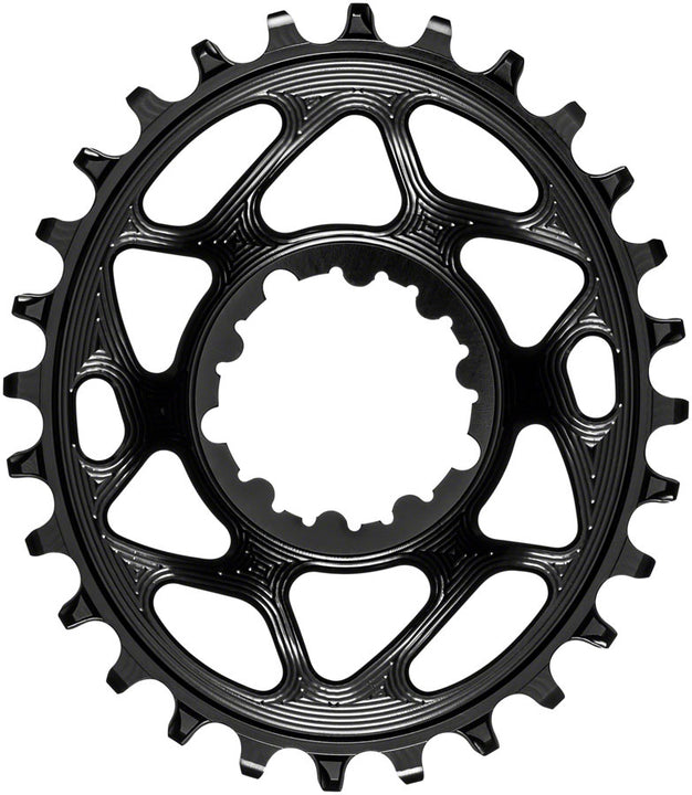 absoluteBLACK Oval Narrow-Wide Direct Mount Chainring - 30t SRAM 3-Bolt Direct Mount 3mm Offset - Black