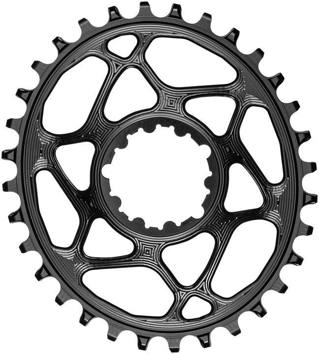 absoluteBLACK Oval Narrow-Wide Direct Mount Chainring - 32t SRAM 3-Bolt Direct Mount 3mm Offset - Black