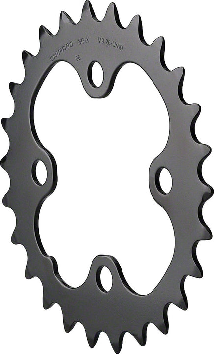 Shimano SLX M660/5 26 dientes 64 mm 9 velocidades LX T671 10 velocidades Plato interior Negro