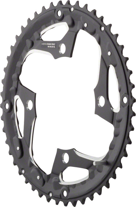 Plato exterior Shimano Deore LX T671 de 48 dientes y 104 mm para 10 velocidades
