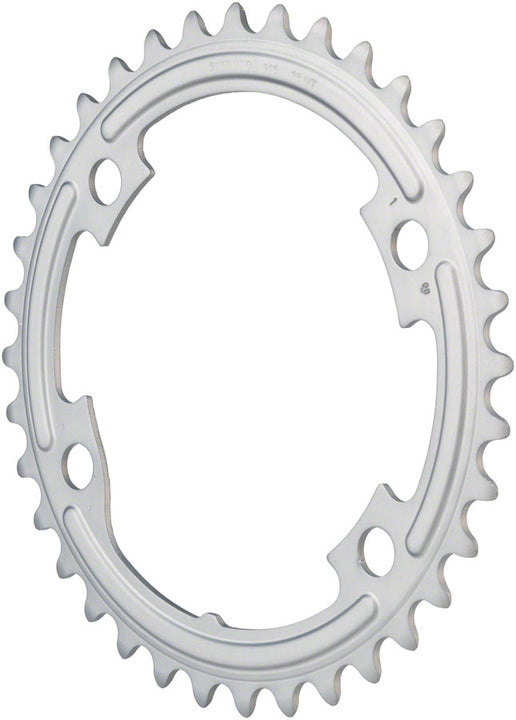 Plato asimétrico Shimano 105 FC-R7000 36t 4x110 bcd, color plata