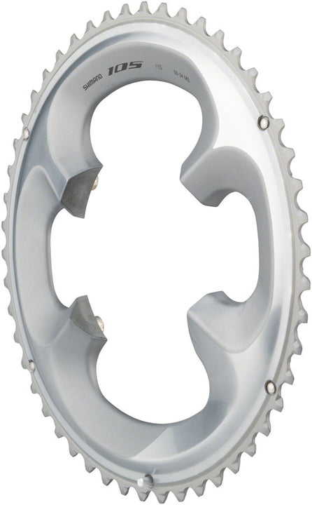 Plato asimétrico Shimano 105 FC-R7000 50t 4x110 bcd, color plata