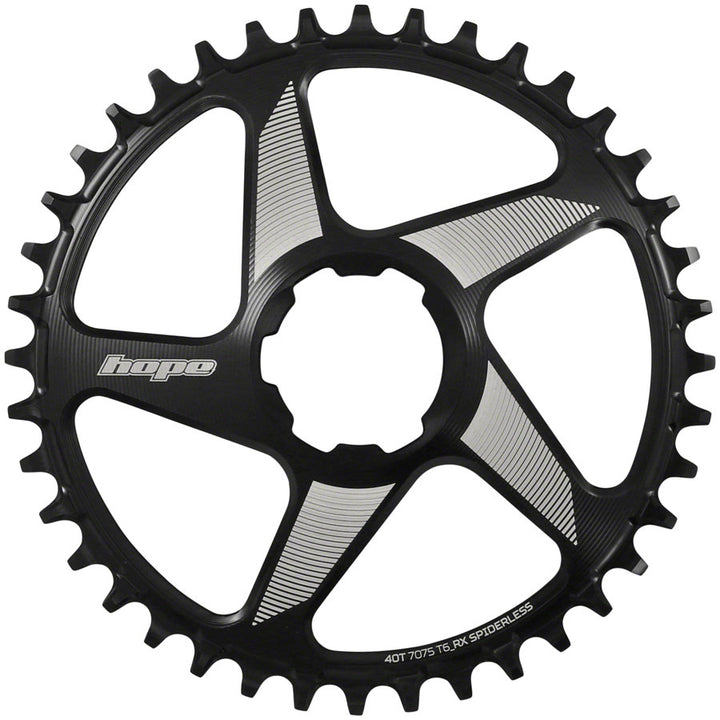 Plato Hope RX Spiderless - 40 dientes Hope Direct Mount Negro