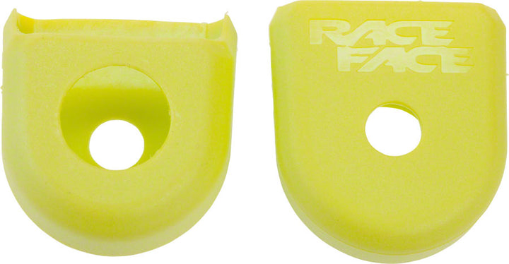 Fuelles de bielas RaceFace: para bielas de carbono (paquete de 2), color amarillo