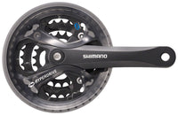 Juego de bielas Shimano Acera FC-M361 - 175 mm, 7/8 velocidades, 42/32/22 dientes, 104/64 BCD, cono cuadrado, interfaz de eje JIS, negro