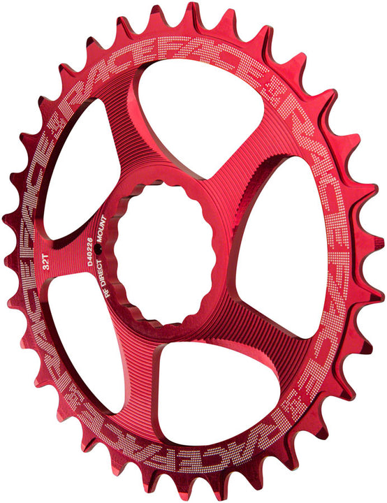 Plato estrecho y ancho RaceFace: montaje directo CINCH 34t rojo