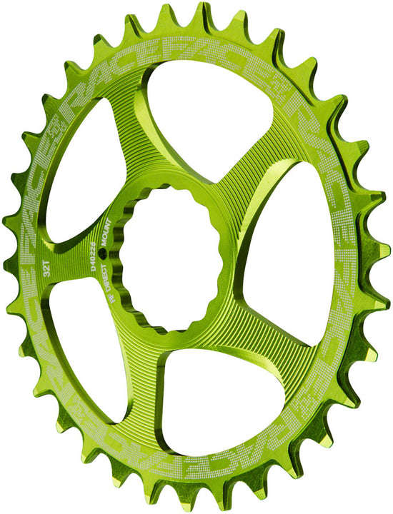 Plato estrecho y ancho RaceFace: montaje directo CINCH 26t verde