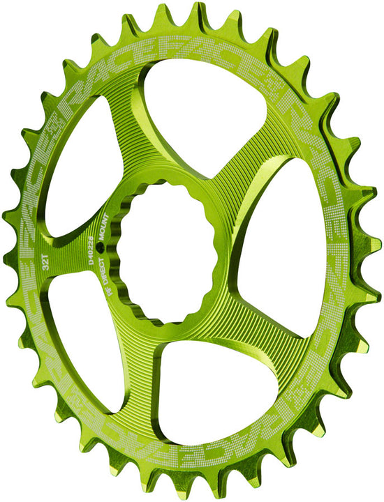 Plato estrecho y ancho RaceFace: montaje directo CINCH 32t verde